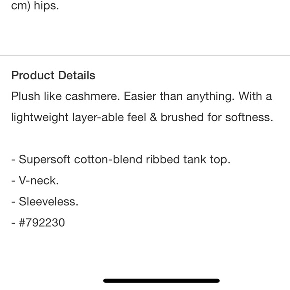 NWT Gap • Cashmere Soft Sweater Tank - Picture 3 of 9